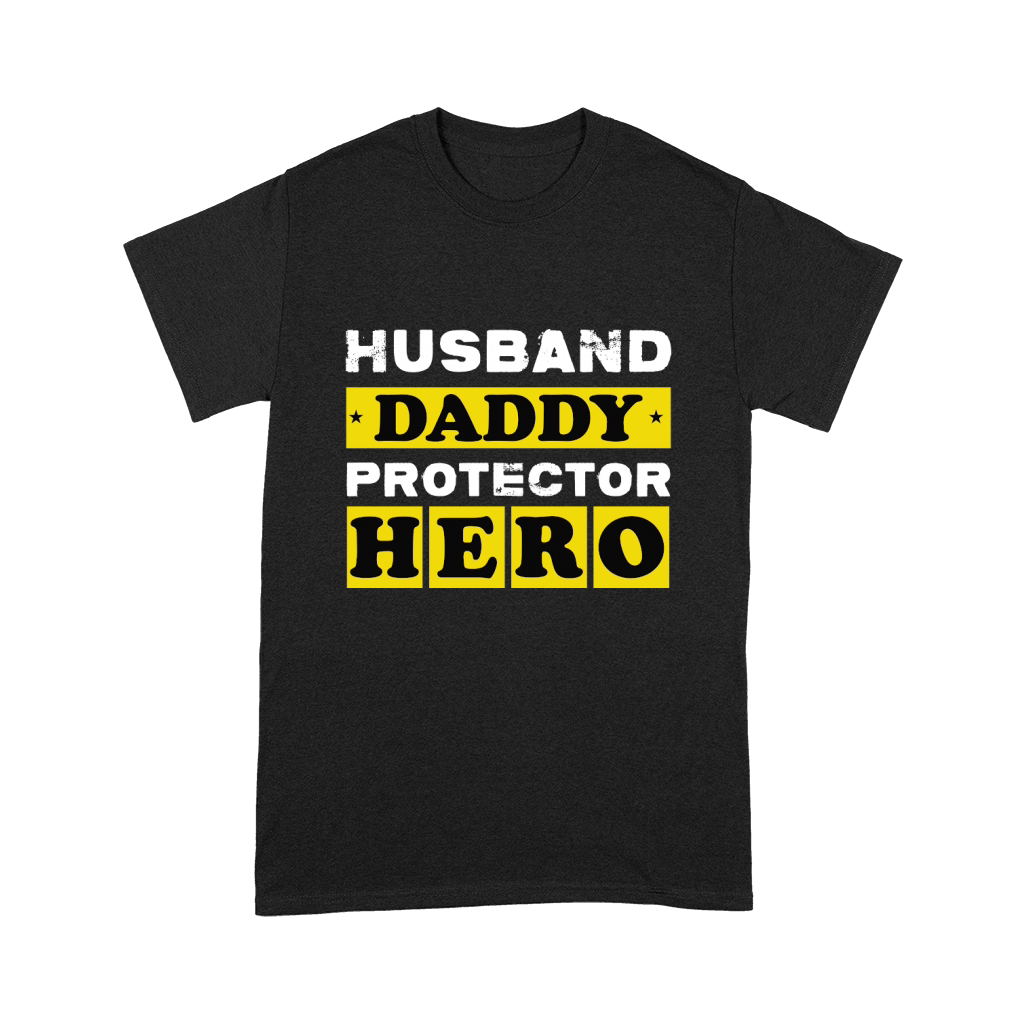 HUSBAND DADDY PROTECTOR HERO Premium T-shirt