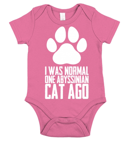 Abyssinian Abyssinian cat Gift Short Sleeve Baby One-Piece