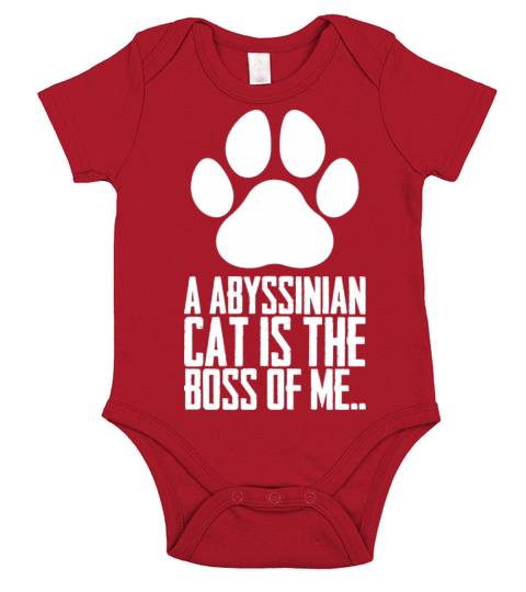 Abyssinian cat Abyssinian mom Short Sleeve Baby One-Piece