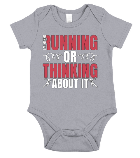 Cross Country Running Im Either Running Or Race Short Sleeve Baby One-Piece