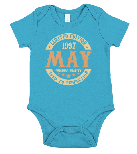 May 1997 Vintage Birthday Present Short Sleeve Baby One-Piece