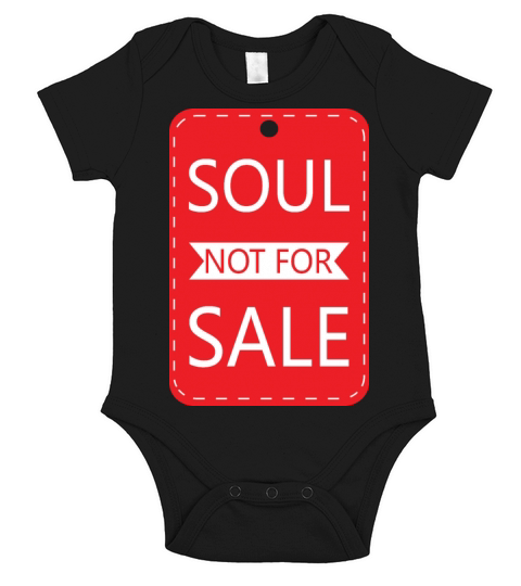 Soul Not For Sale Price Tag Short Sleeve Baby One-Piece