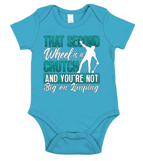 Unicycle That Second Wheel Is A Cycling Unicyclist Short Sleeve Baby One-Piece