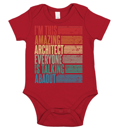 Vintage Architect Profession Gift Retro Short Sleeve Baby One-Piece
