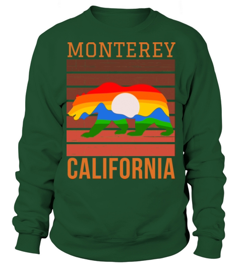 Monterey California Retro Vintage Design Sweatshirt Unisex