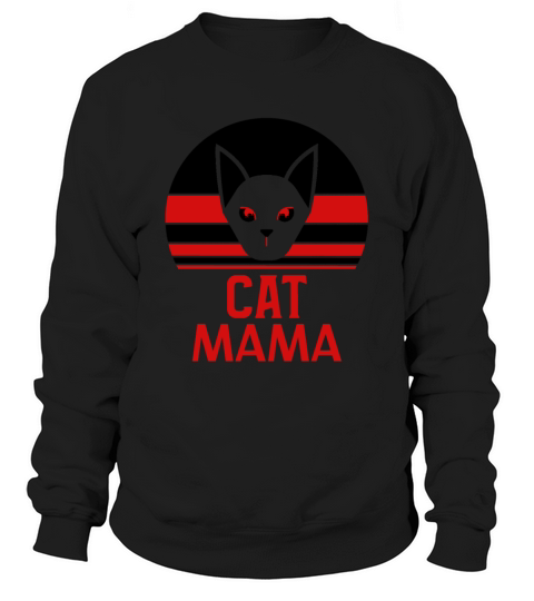 Vintage Cat Mom Shirt Retro Distressed Cat Lady Sweatshirt Unisex