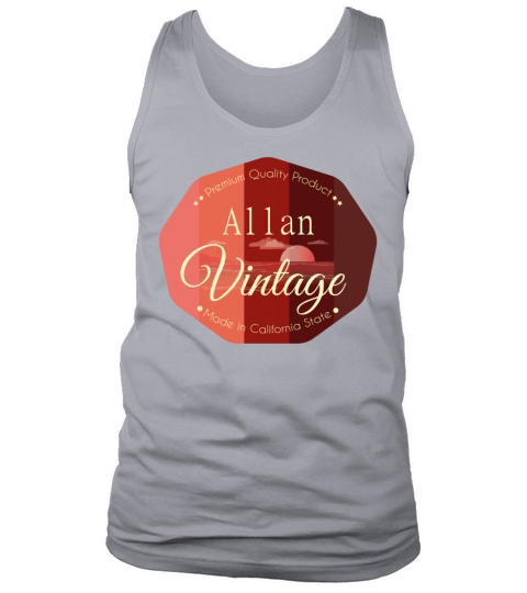 Allan First Name Vintage Design Tank Top Unisex
