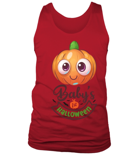 Baby s First Halloween Cute Pumpkin Tank Top Unisex