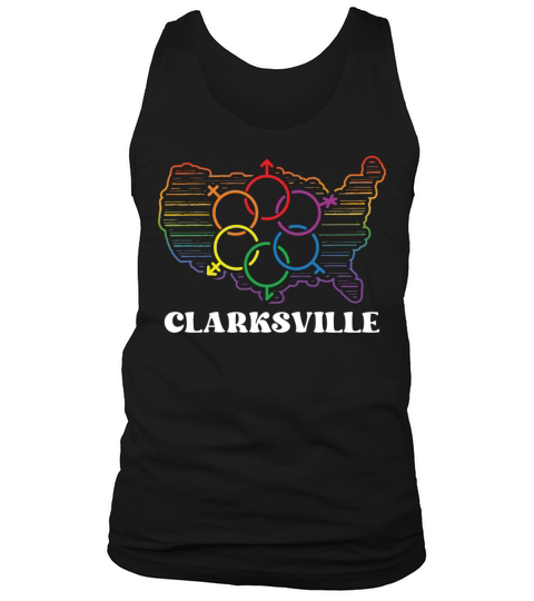 Clarksville Pride Flag Pride Month LGBTQ Flag LGBT Tank Top Unisex