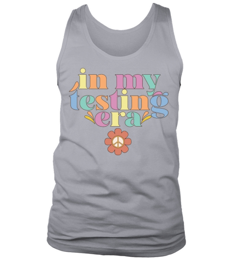 In My Testing Era Test Day Teacher Student Groovy Tank Top Unisex