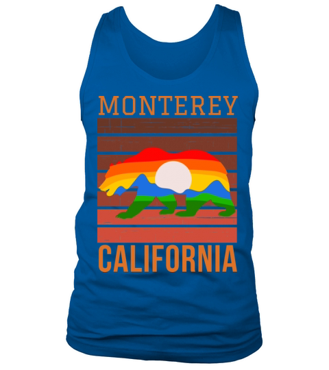 Monterey California Retro Vintage Design Tank Top Unisex