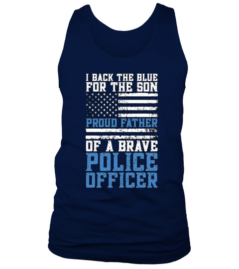 Police Officer I Back The Blue For Law Enforcement Tank Top Unisex