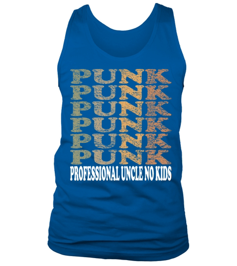 Professional Uncle No Kids Cool Typography Vintage Tank Top Unisex