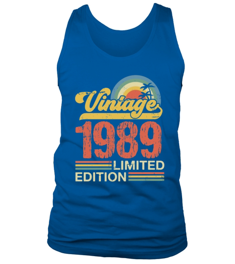 Retro Vintage 1989 Limited Edition Tank Top Unisex