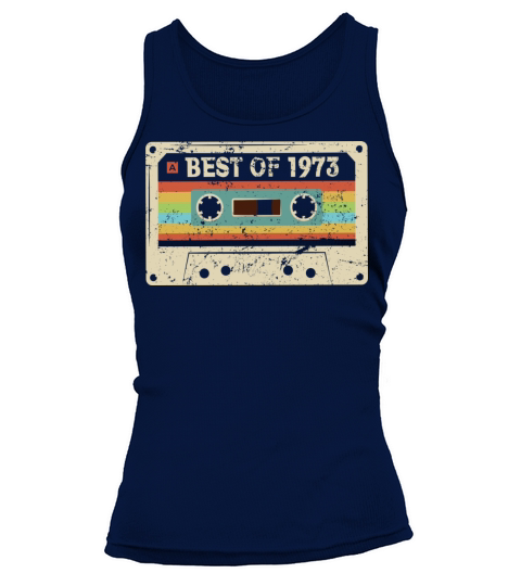 Best of 1973 Vintage Cassette 50th Birthday Gift Tank top Woman