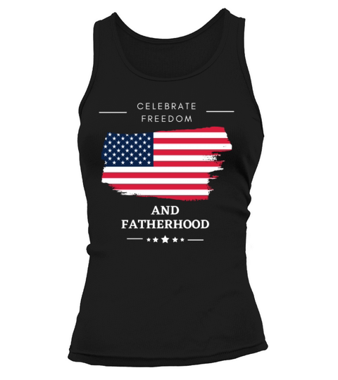 Celebrate Freedom and Fatherhood with flag America Tank top Woman