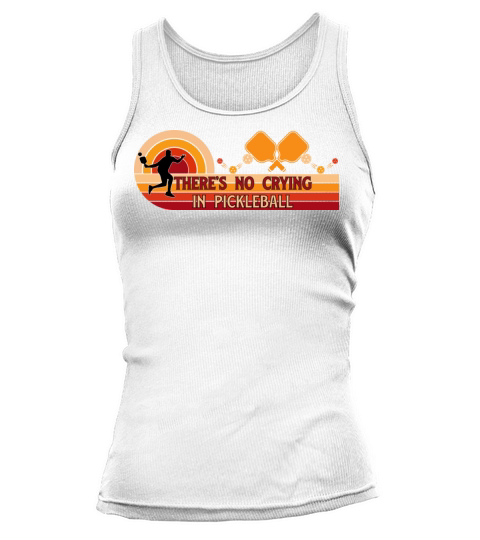 Funny Pickleball Art Vintage Pickleball Paddle Tank top Woman