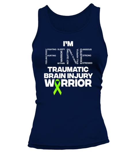 I’m fine traumatic brain injury warrior Tank top Woman