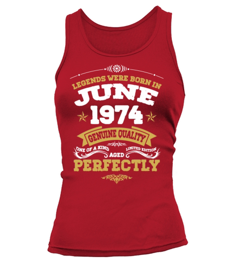 Vintage Aged To Perfection June 1974 Tank top Woman