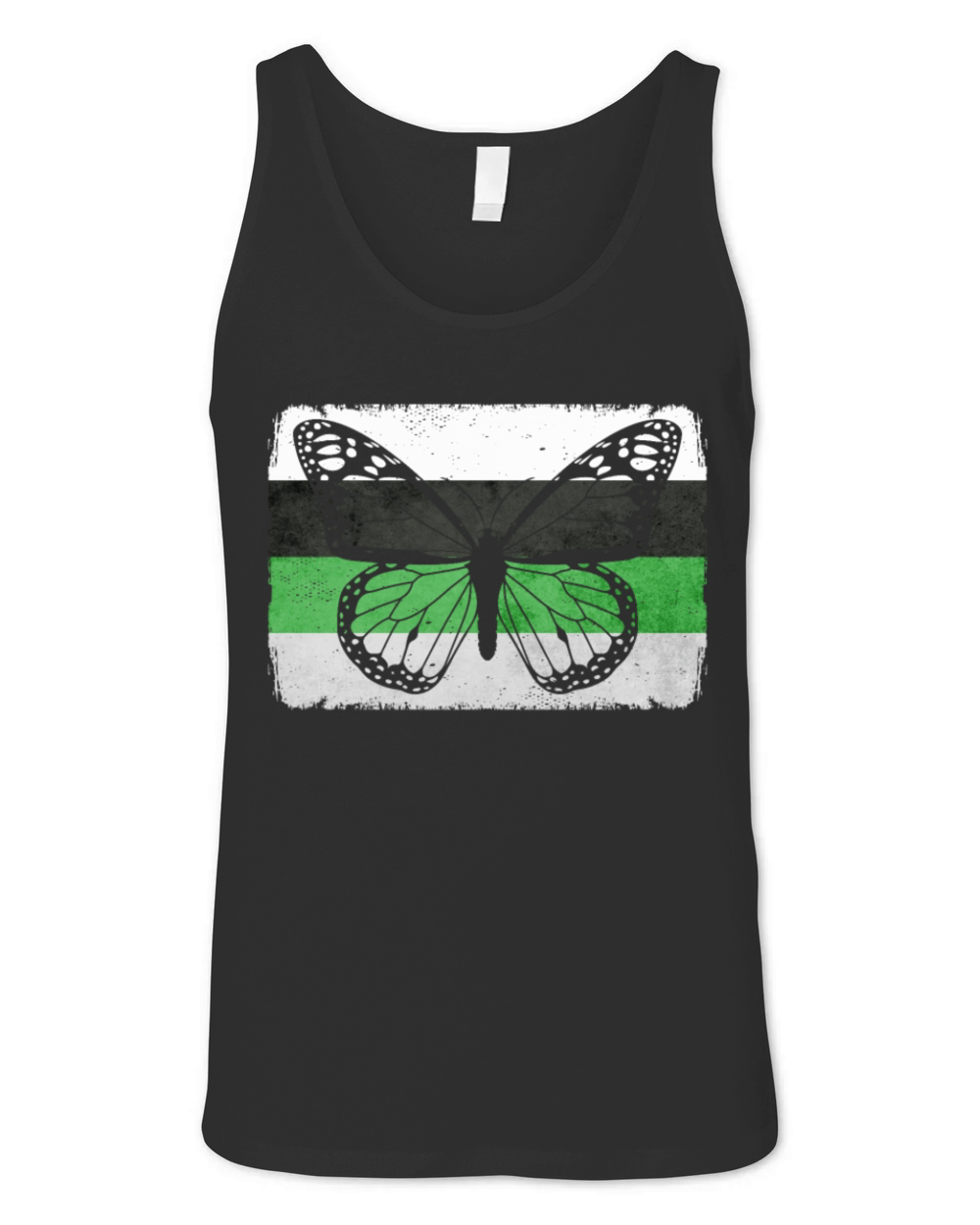 Demiromantic Pride Flag Butterfly Sublte LGBTQ Unisex Jersey Tank