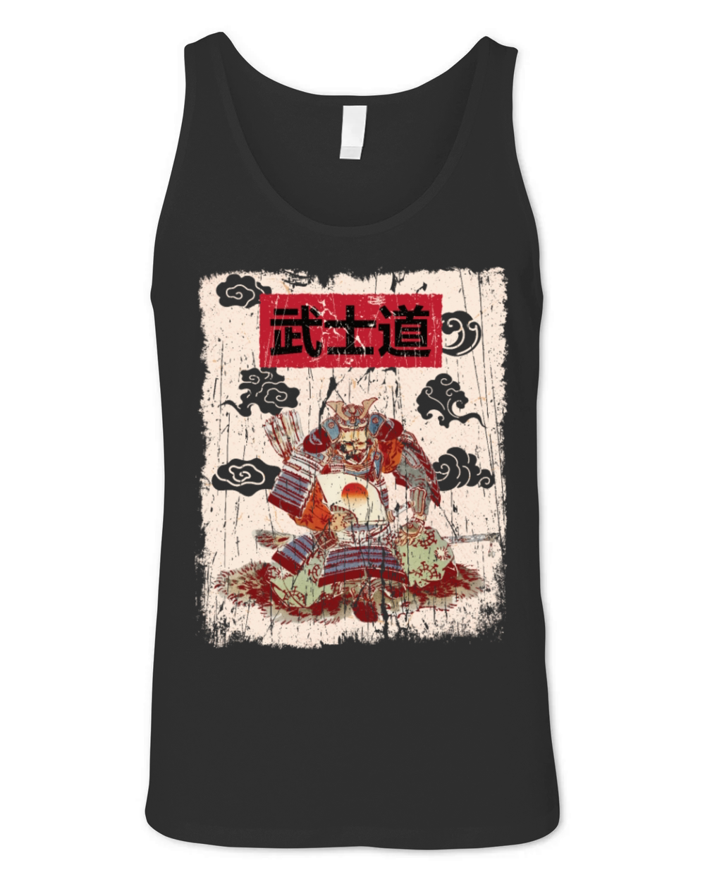 Japanese Samurai Vintage Aesthetic Unisex Jersey Tank