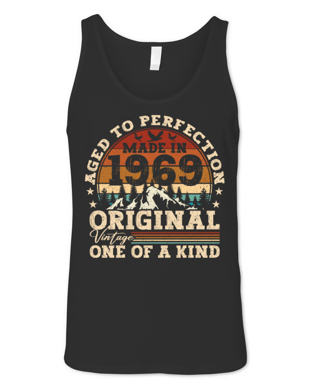 Original 1969 Vintage Vintage Birthday Retro Unisex Jersey Tank