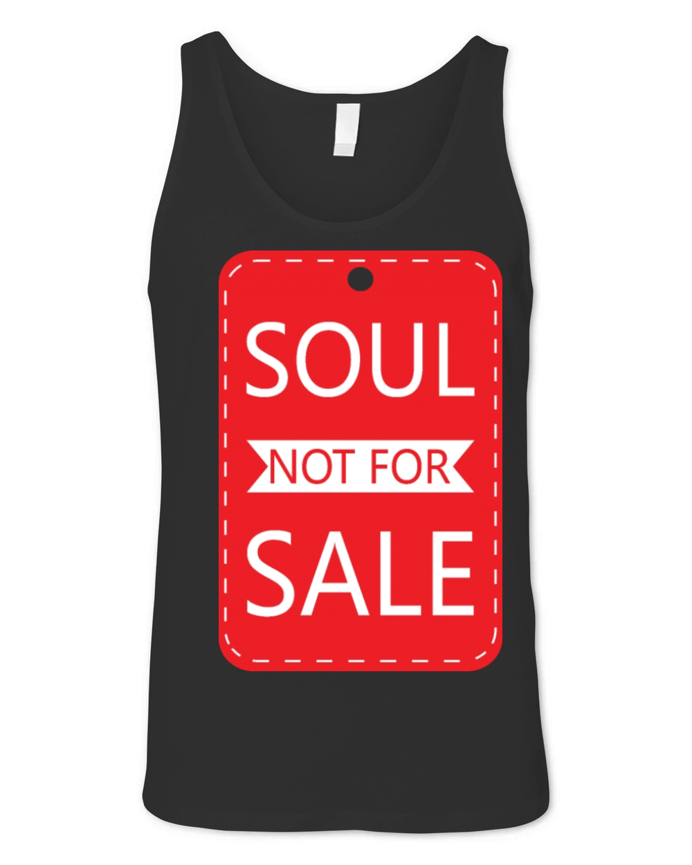Soul Not For Sale Price Tag Unisex Jersey Tank