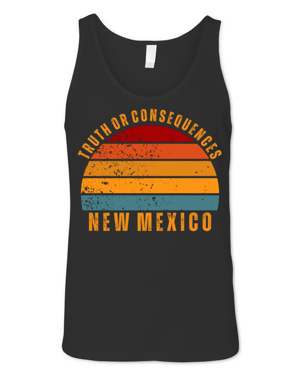 Truth Or Consequences New Mexico Vintage Retro Unisex Jersey Tank