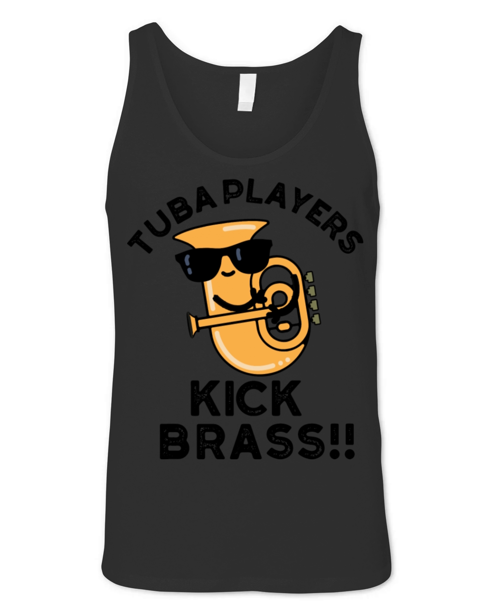 Tuba Players Kick Brass Cute Music Unisex Jersey Tank