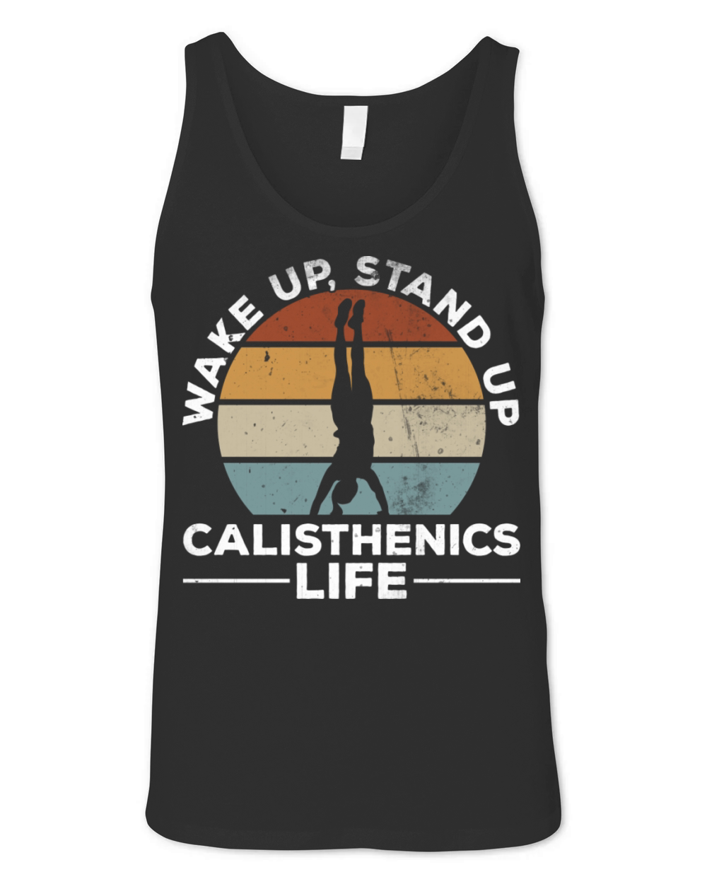 Vintage Calisthenics Life Retro Pull Ups Retro Unisex Jersey Tank