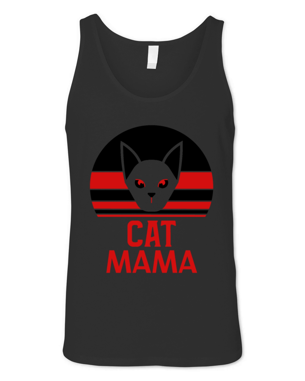 Vintage Cat Mom Shirt Retro Distressed Cat Lady Unisex Jersey Tank
