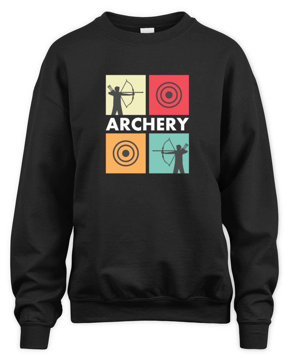 Archery - vintage retro Unisex Premium Crewneck Sweatshirt