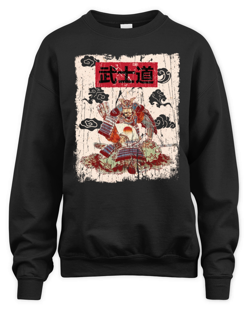 Japanese Samurai Vintage Aesthetic Unisex Premium Crewneck Sweatshirt
