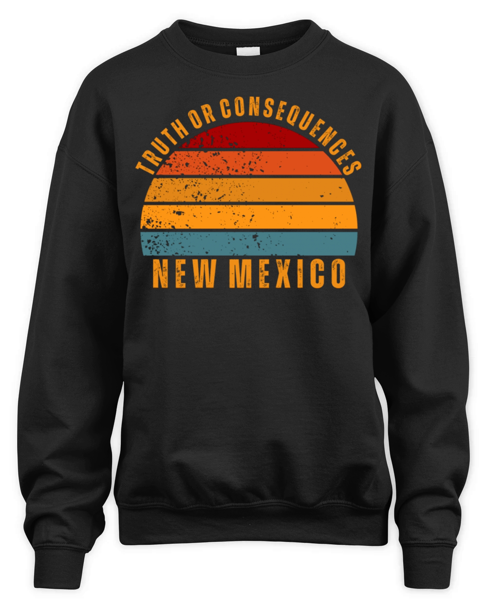 Truth Or Consequences New Mexico Vintage Retro Unisex Premium Crewneck Sweatshirt