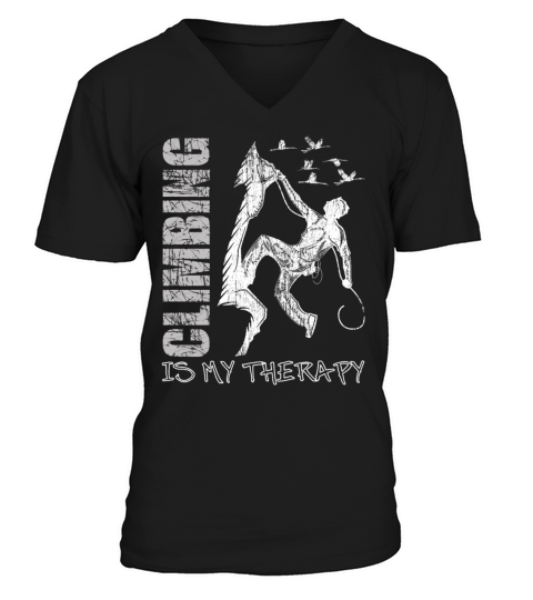 Climbing Mountaineering Bouldering Vintage V-Neck T-shirt