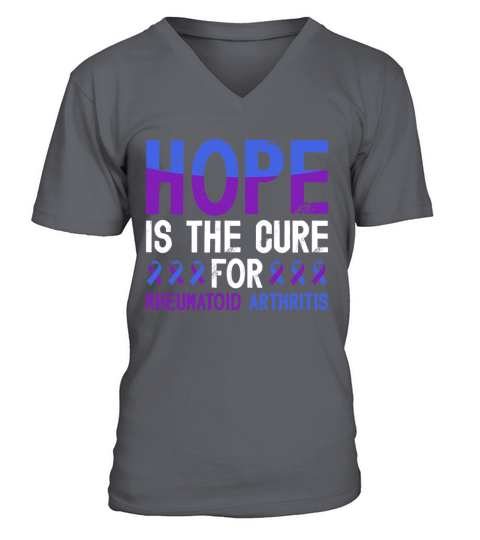 Hope Is The Cure For Rheumatoid Arthritis V-Neck T-shirt