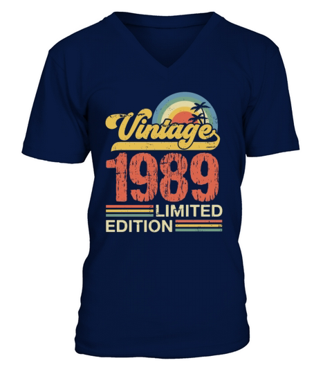 Retro Vintage 1989 Limited Edition V-Neck T-shirt