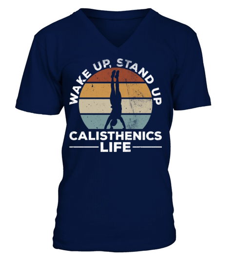 Vintage Calisthenics Life Retro Pull Ups Retro V-Neck T-shirt