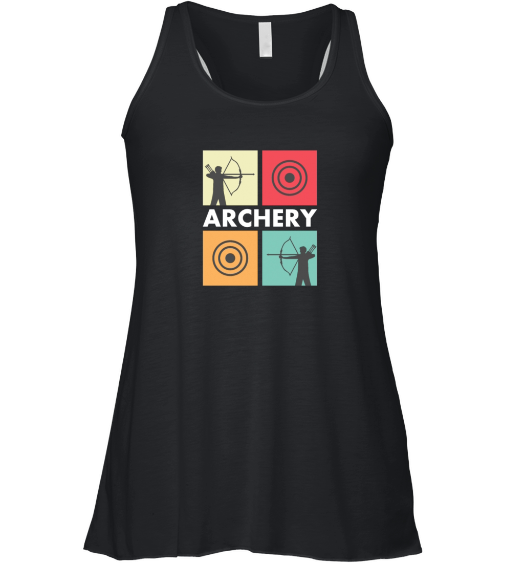 Archery - vintage retro Women's Flowy Tank Top