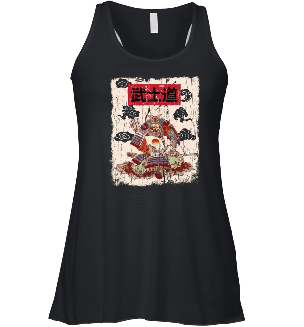 Japanese Samurai Vintage Aesthetic Women's Flowy Tank Top