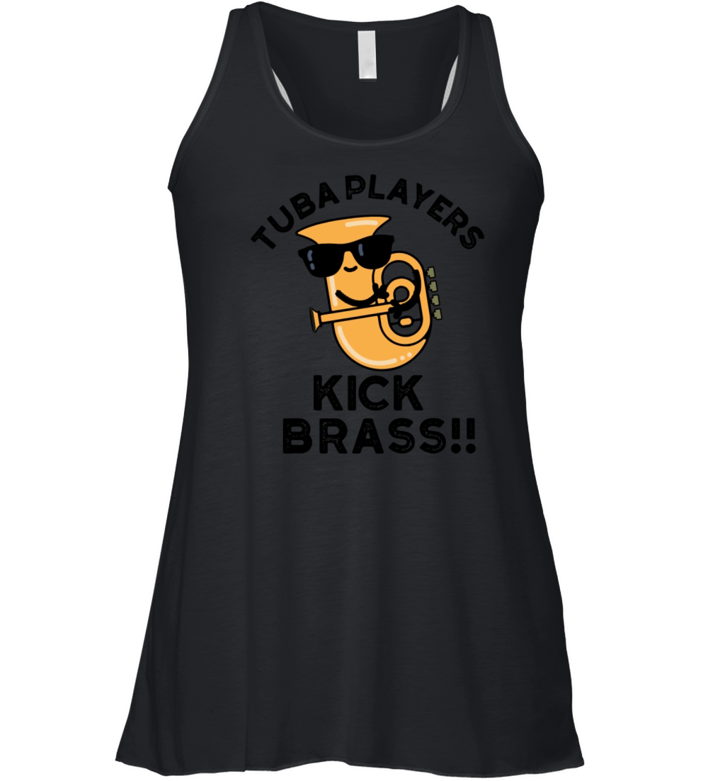 Tuba Players Kick Brass Cute Music Women's Flowy Tank Top