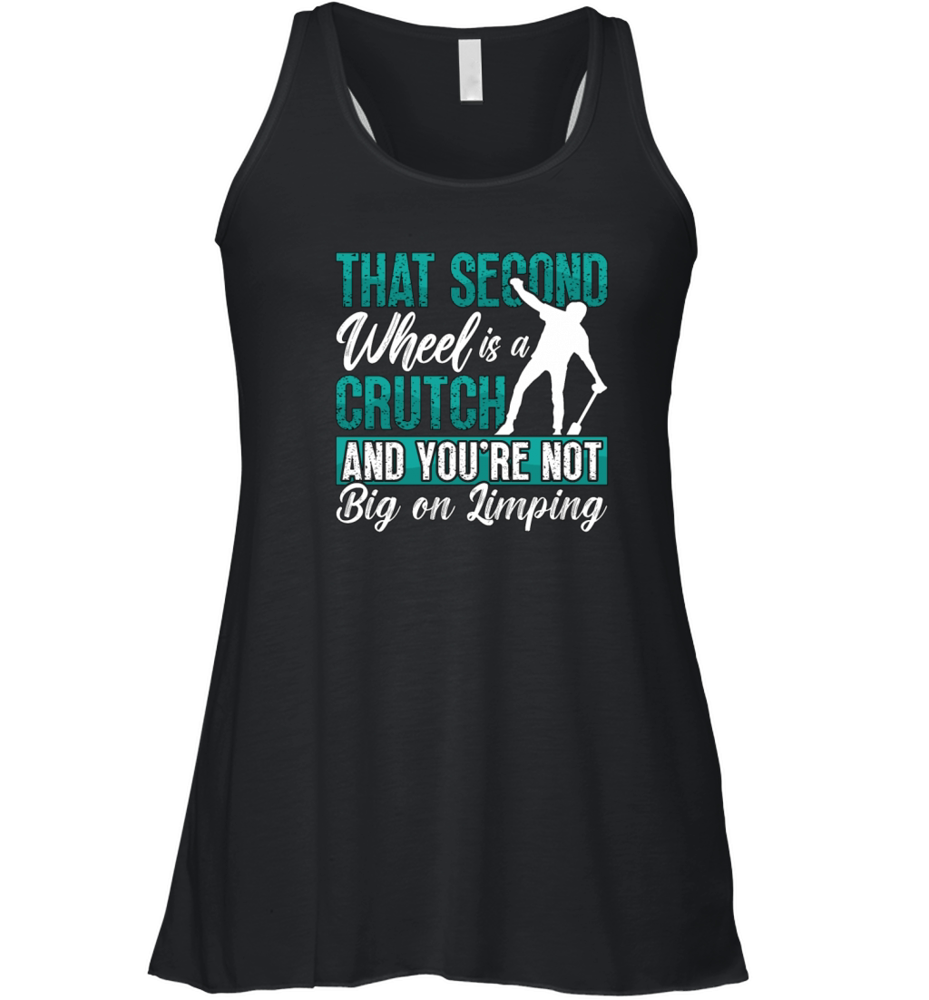 Unicycle That Second Wheel Is A Cycling Unicyclist Women's Flowy Tank Top