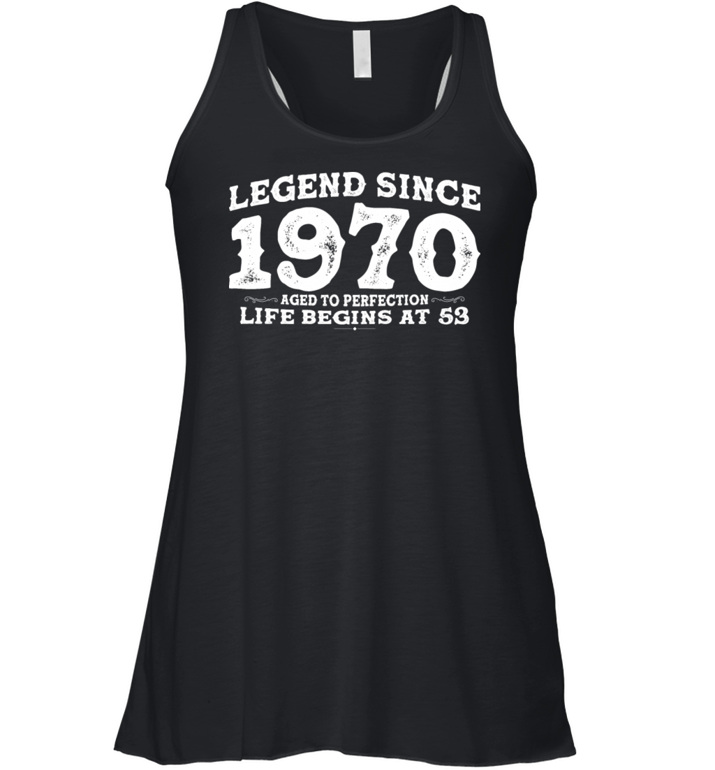 Vintage 1970 Shirt for Men Women 53 Year Old 53rd Women's Flowy Tank Top