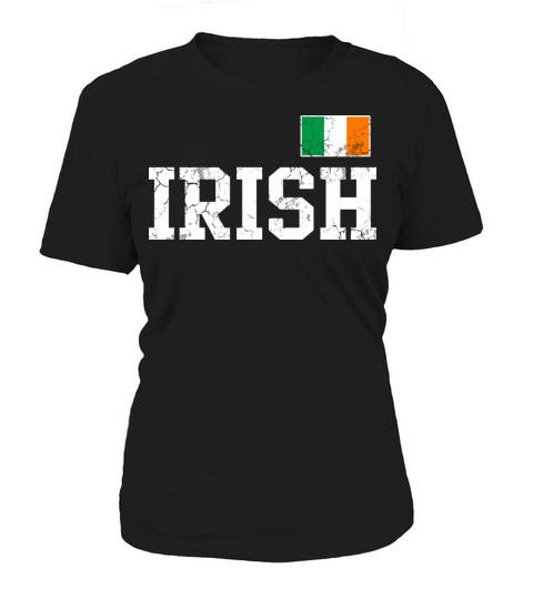 Irish Flag Ireland St Patricks Day Vintage Women's T-Shirt