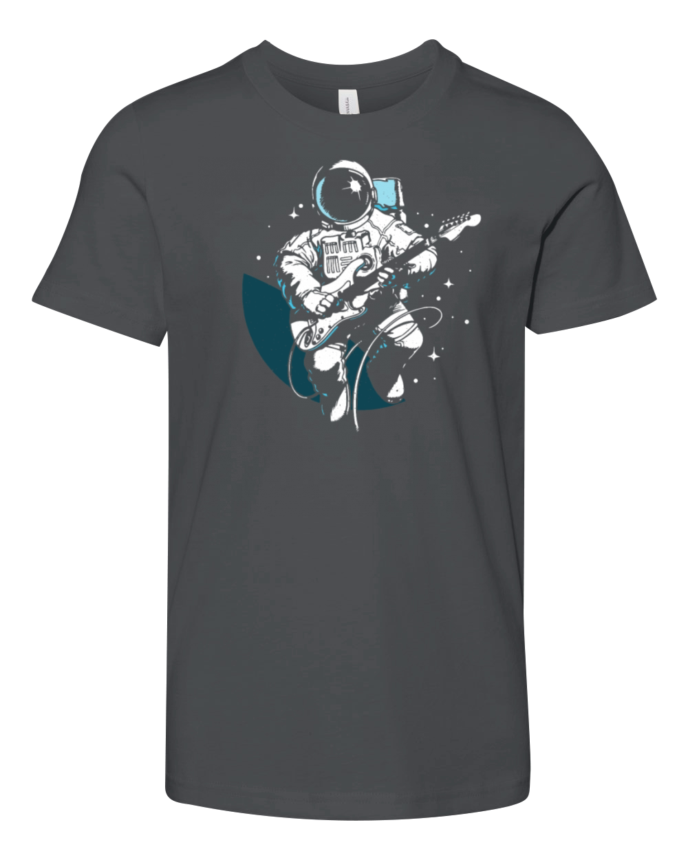 Astronaut rocks with guitar Youth Unisex Jersey Tee