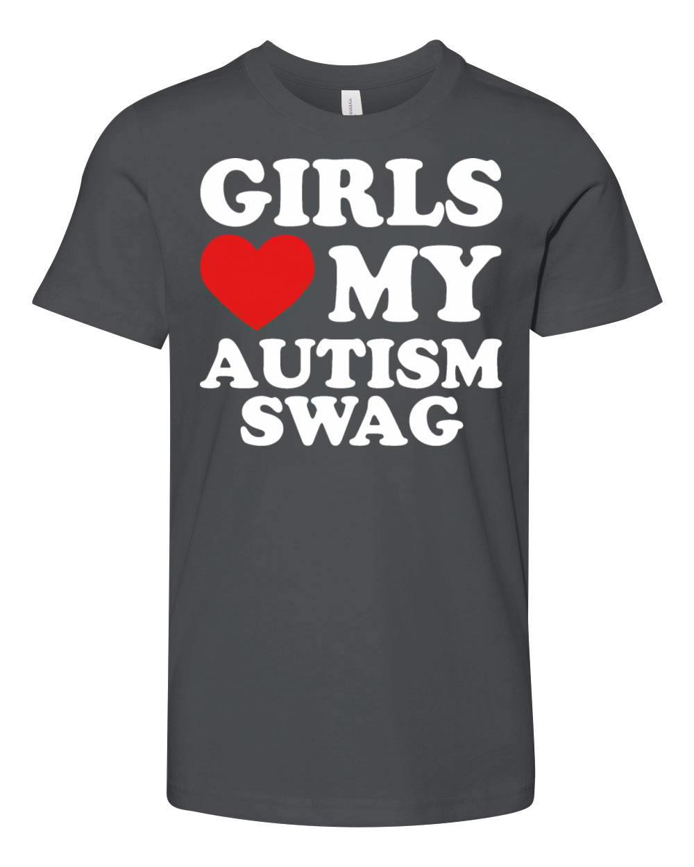 Girls Love My Autism Swag Youth Unisex Jersey Tee