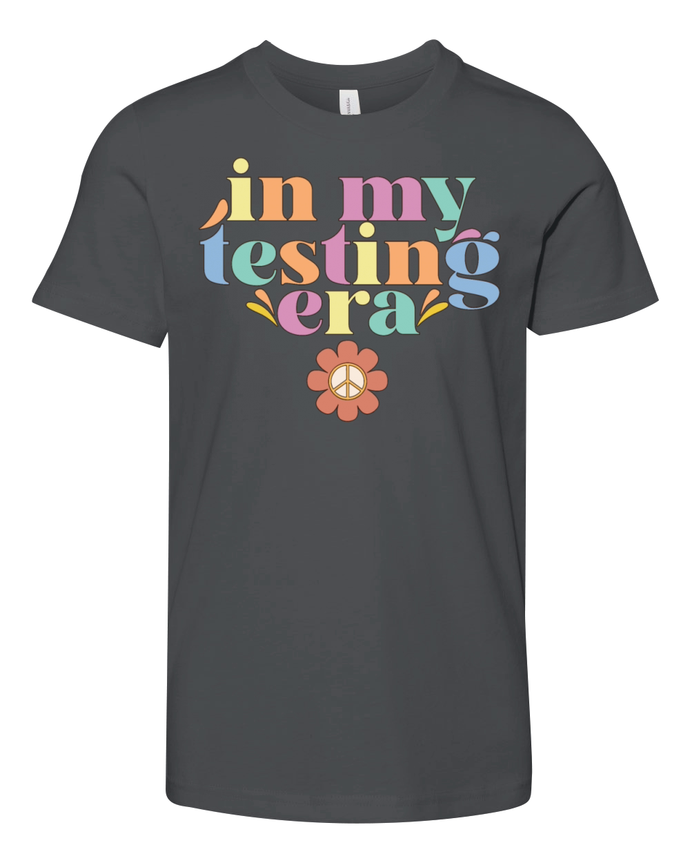 In My Testing Era Test Day Teacher Student Groovy Youth Unisex Jersey Tee
