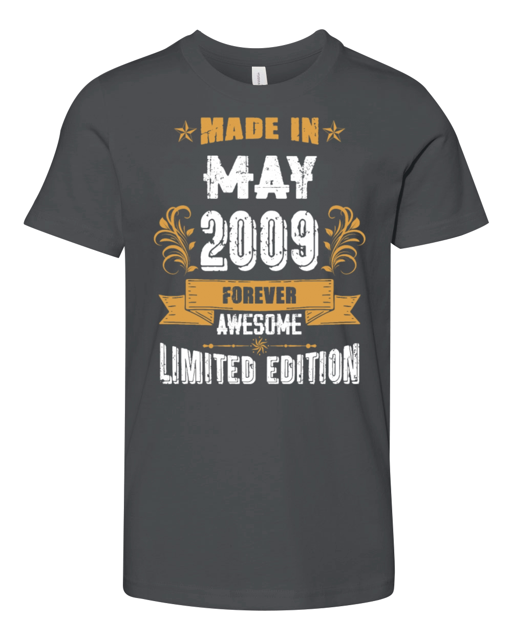May 2009 Vintage Birthday Present Youth Unisex Jersey Tee