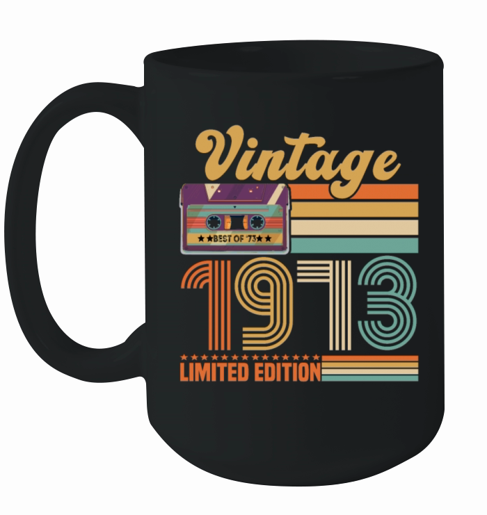 50 Year Old Gifts Vintage 1973 Limited Edition Ceramic Mug
