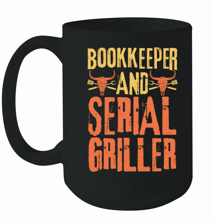 Bookkeeper and Serial Griller Ceramic Mug
